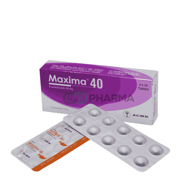Maxima Tablet 40 mg (Esomeprazole)
