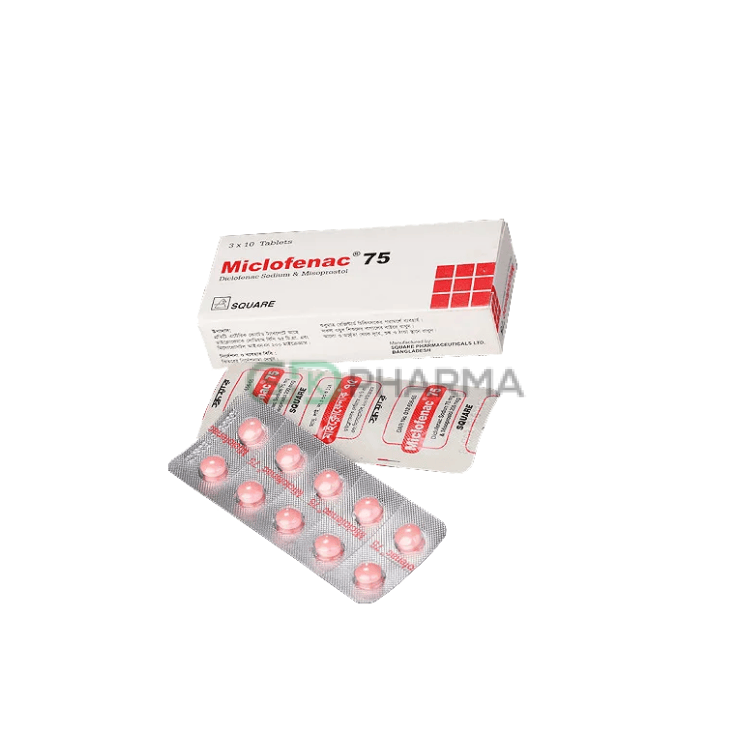 Miclofenac Tablet 75 mg+200 mcg (Diclofenac Sodium + Misoprostol)
