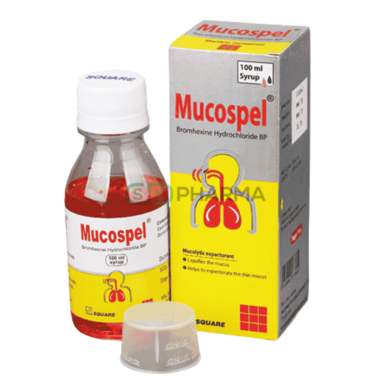 Mucospel Syrup 4 mg/5 ml (Bromhexine Hydrochloride)